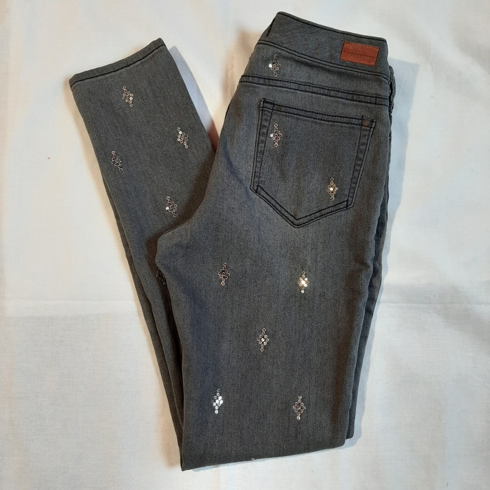 Sundance Primrose Diamond Sequin Jeans Sz 26 NWOT